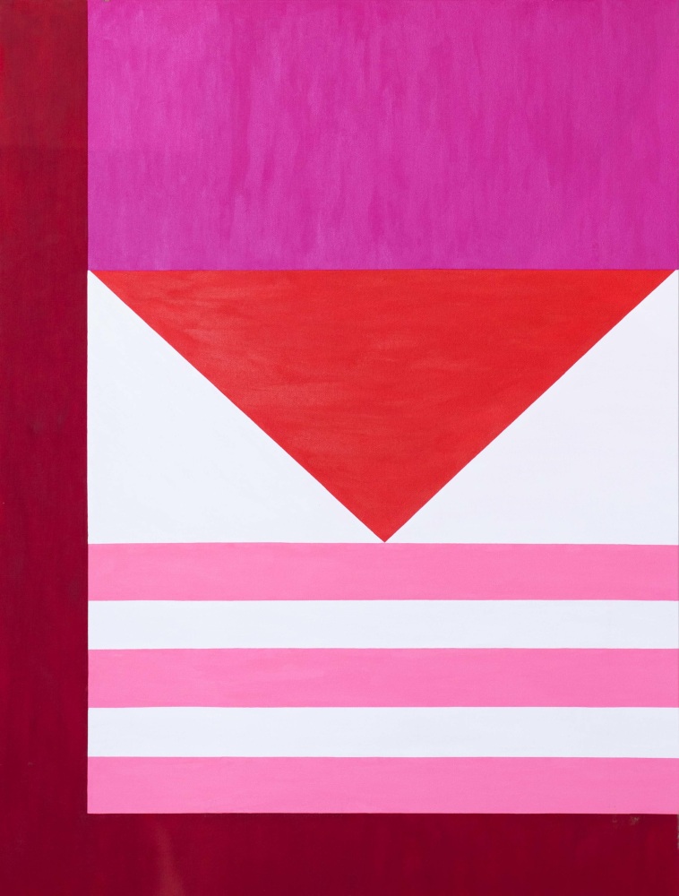 Ron Burkhardt, Love, 2021, Acrylic on canvas, 40 x 30 inches, letterscape wall art