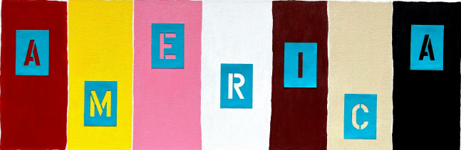 Ron Burkhardt, Manolis Projects, American Flag, 4th of July, Abstract Expressionism, Notism, Contemporary Art